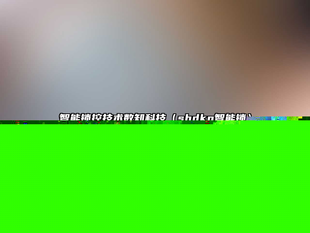 智能鎖控技術(shù)數(shù)知科技（shdkg智能鎖）