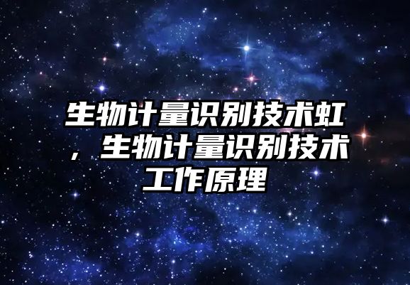 生物計量識別技術(shù)虹，生物計量識別技術(shù)工作原理