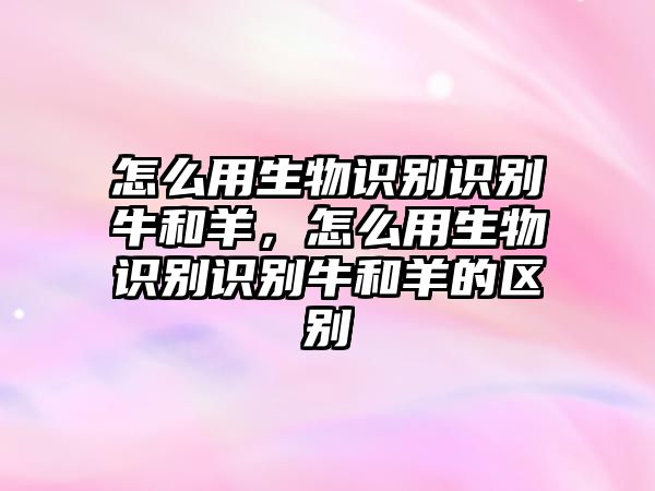 怎么用生物識(shí)別識(shí)別牛和羊，怎么用生物識(shí)別識(shí)別牛和羊的區(qū)別
