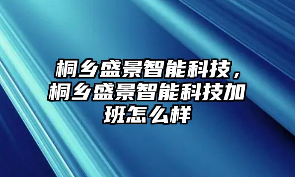 桐鄉(xiāng)盛景智能科技,桐鄉(xiāng)盛景智能科技加班怎么樣