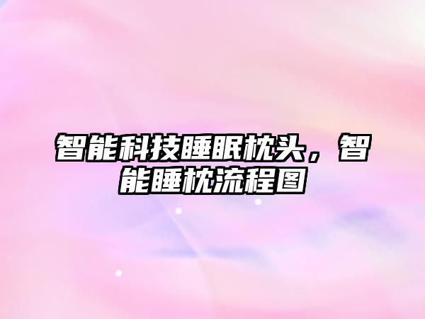 智能科技睡眠枕頭，智能睡枕流程圖