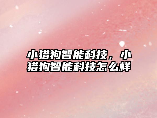 小獵狗智能科技，小獵狗智能科技怎么樣