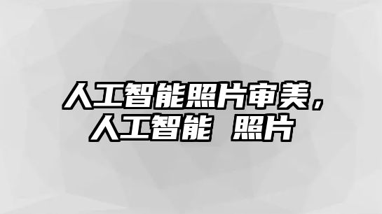 人工智能照片審美，人工智能 照片