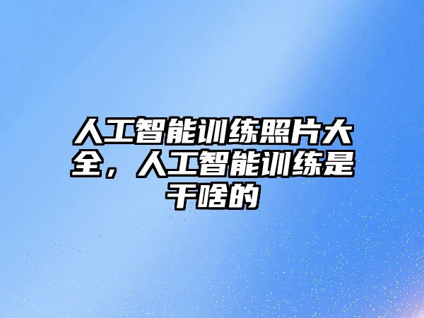 人工智能訓(xùn)練照片大全，人工智能訓(xùn)練是干啥的
