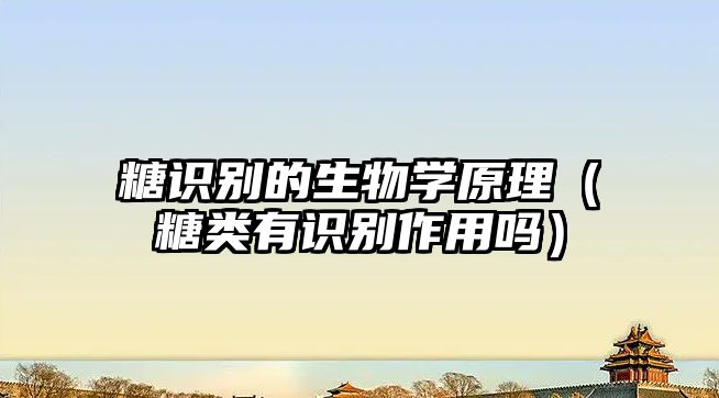 糖識(shí)別的生物學(xué)原理（糖類有識(shí)別作用嗎）